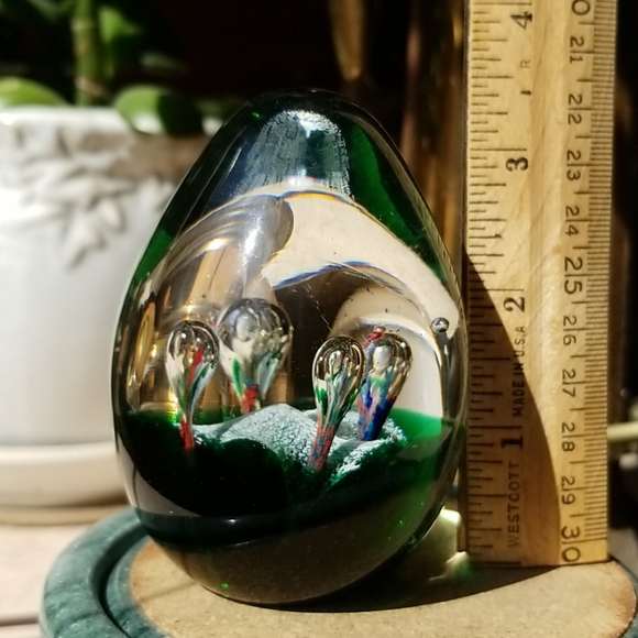 Blown glass paperweight - Picture 3 of 7